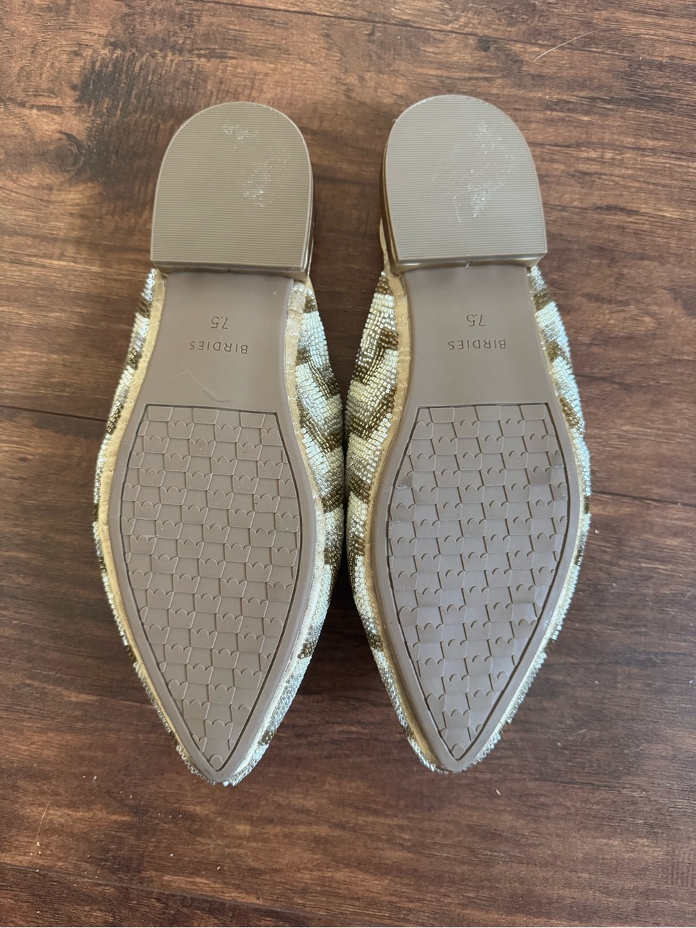 NWOT Birdies Beaded Swan Mules - Picture 5 of 7